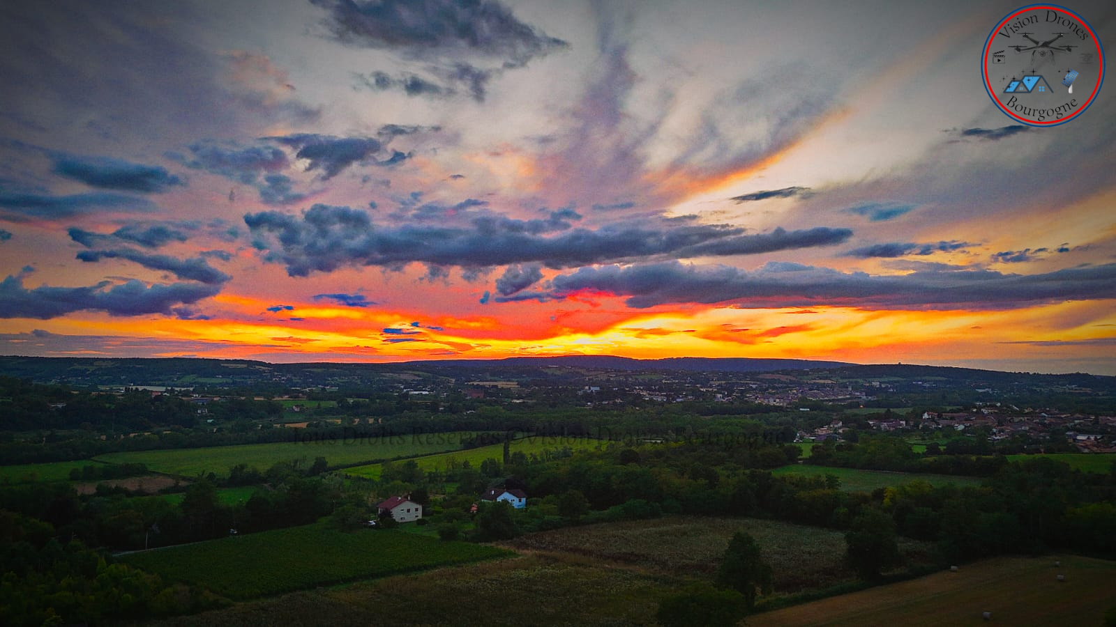 couché de soleil sur tournus