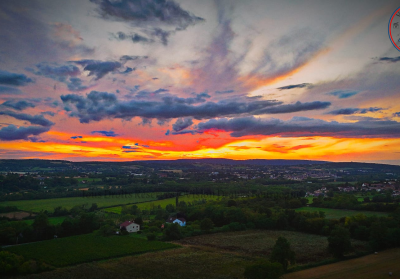 couché de soleil sur tournus